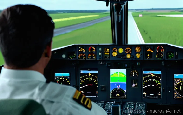 항공기 고장 및 안전 시스템 - **Prompt:** A highly detailed, realistic image of the interior of a futuristic aircraft maintenance ...