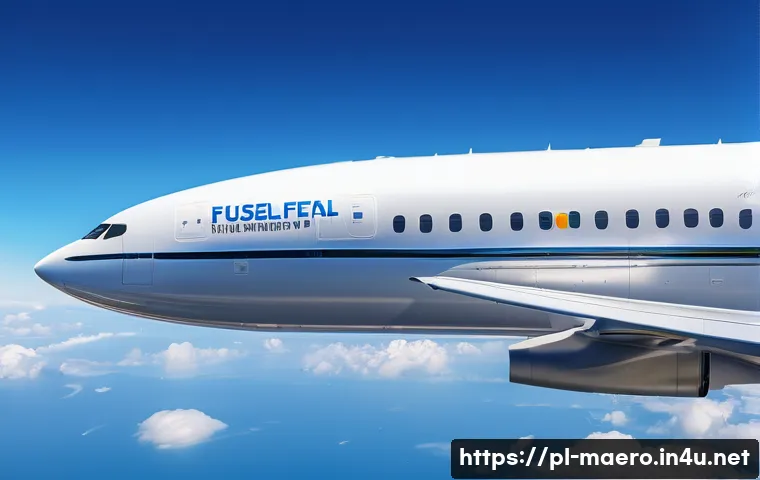 항공기 연료 시스템 - A highly detailed cross-sectional illustration of a modern commercial airplane wing and fuselage sho...